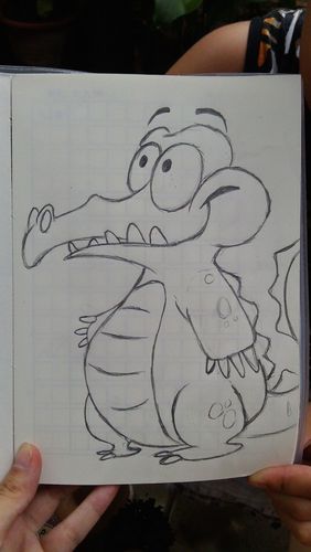 鳄鱼简笔画儿童画 鳄鱼简笔画儿童简笔画