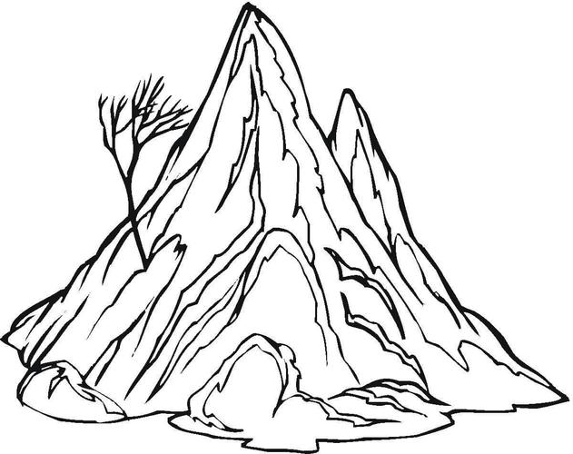 大山的素描画 大山的素描画视频