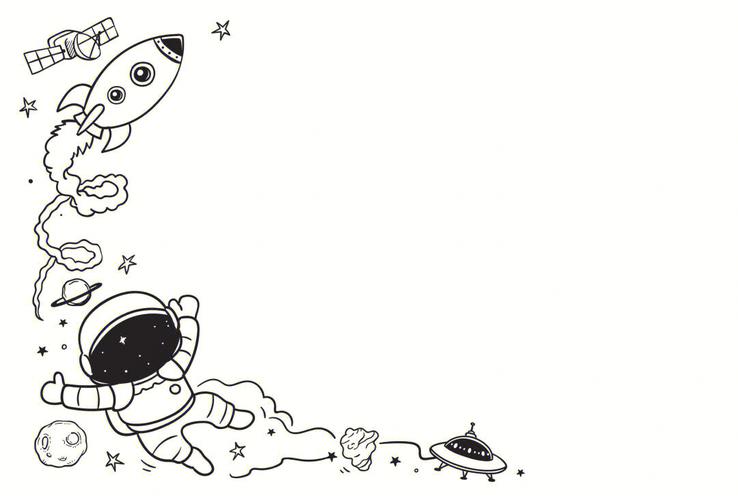 宇航员卡通简笔画 宇航员卡通简笔画太空