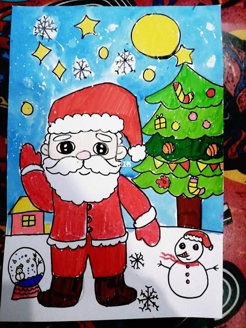 圣诞节的画简单又漂亮 圣诞节的画简单又漂亮二年级的