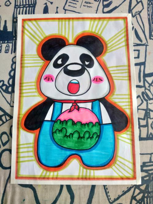 画大熊猫简笔画