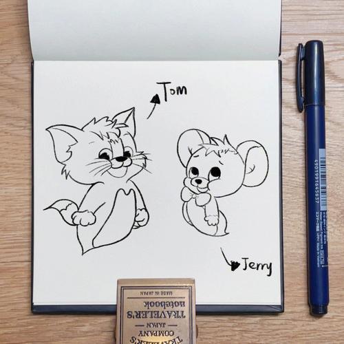 汤姆猫简笔画 汤姆猫简笔画图片大全