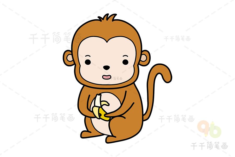 小猴子的简笔画 小猴子的简笔画图片大全