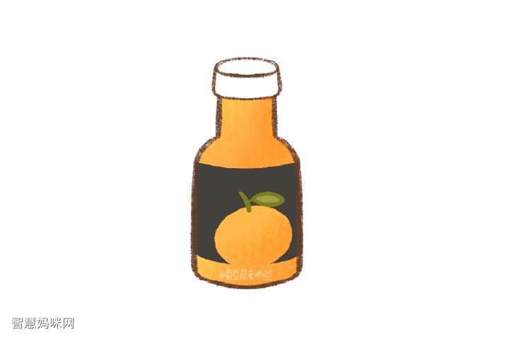 橘子汁简笔画