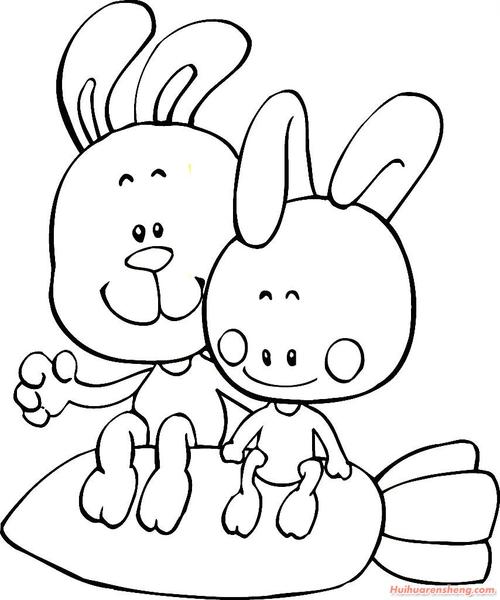 小兔简笔画图片 小兔简笔画图片可爱