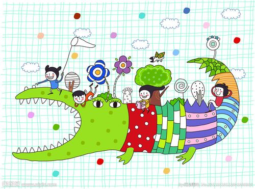 鳄鱼简笔画儿童画 鳄鱼简笔画儿童简笔画