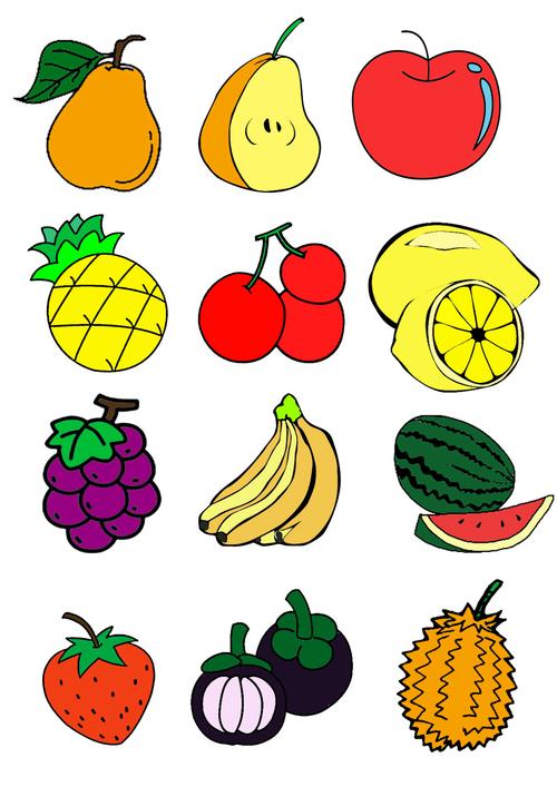 水果图案简笔画可爱图片