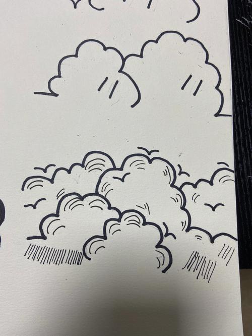 好看的云朵简笔画