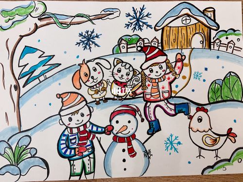 冬天的儿童画 冬天的儿童画简单