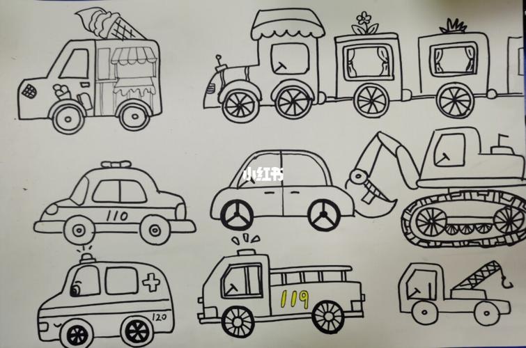 简笔画小汽车怎么画 小汽车怎么画简单图片