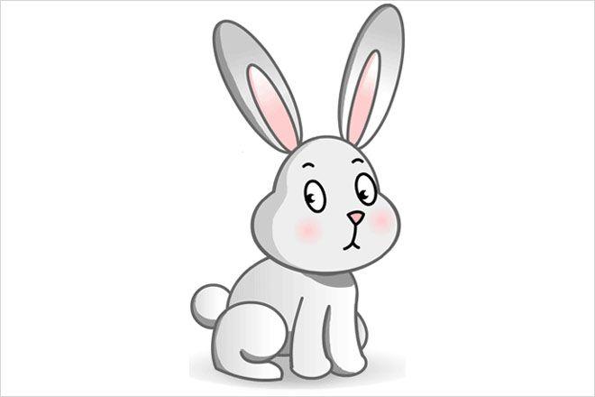 兔子侧面简笔画 兔子侧面简笔画图片