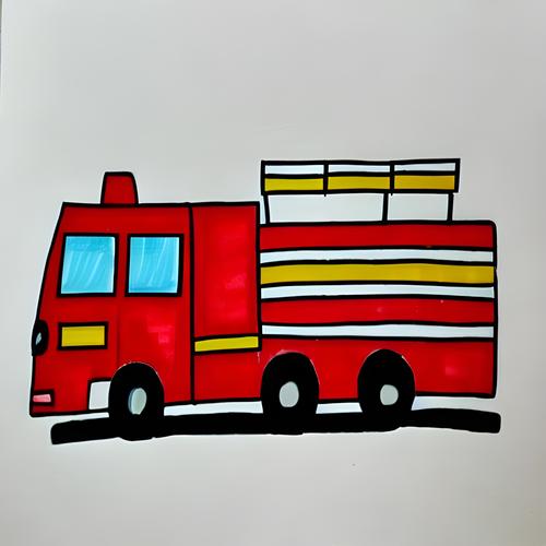 119消防车图片简笔画
