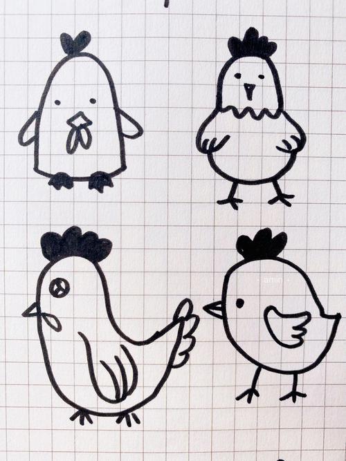 小鸡的图片简笔画