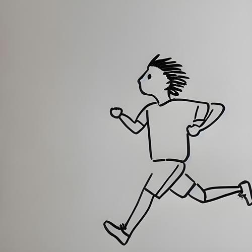 跑步的人怎么画简笔画