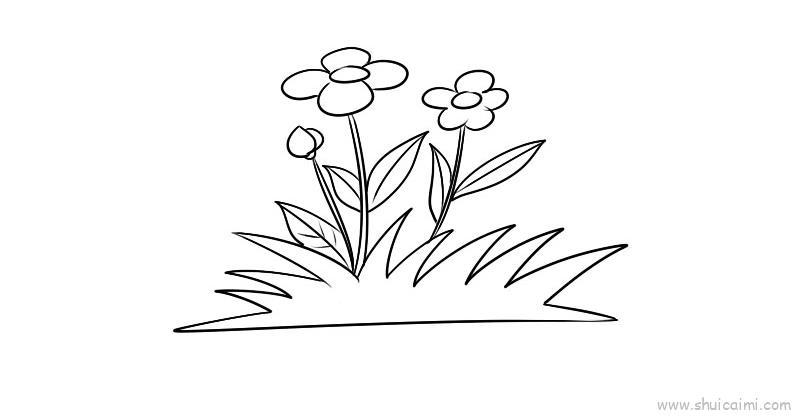花和草的简笔画