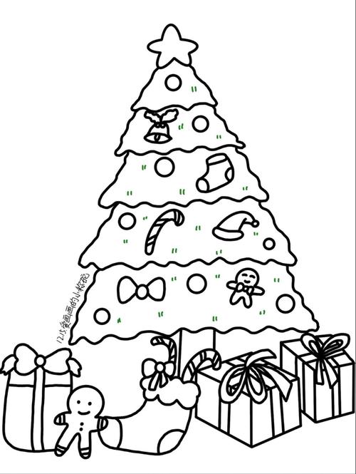 简易圣诞树的画法 简单圣诞树的画法