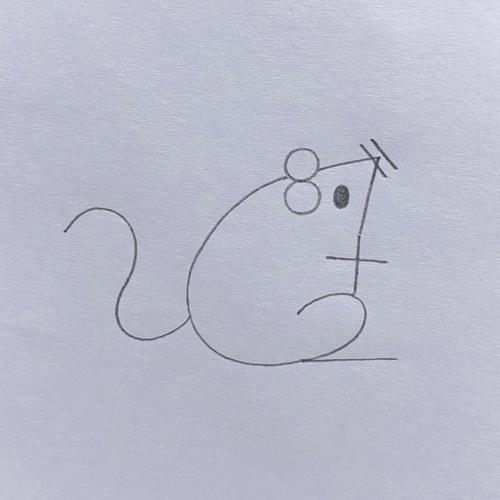 小老鼠简笔画 小老鼠简笔画简单又可爱