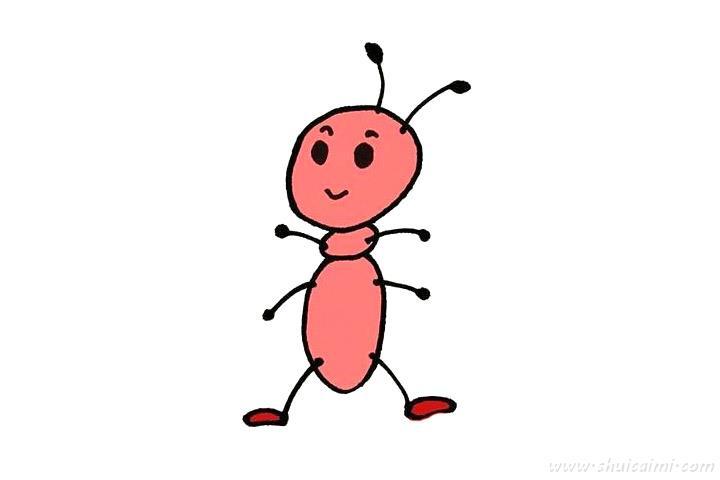 蚂蚁简笔画儿童画