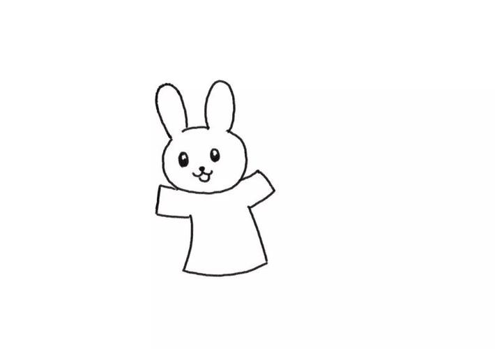 卡通玉兔简笔画
