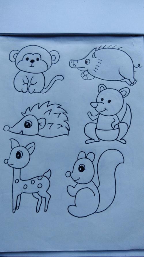 儿童简笔画动物 儿童简笔画动物园