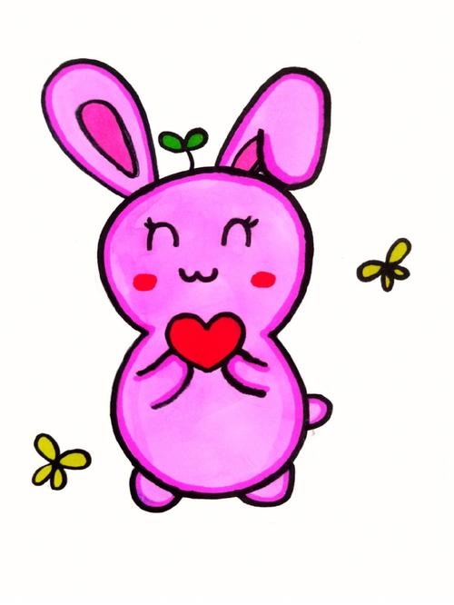 可爱小兔子简笔画 可爱小兔子简笔画卡通最萌