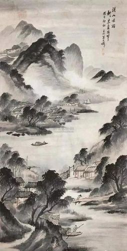 吴石仙山水画高清图片