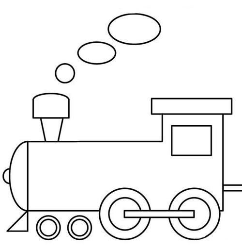 儿童火车简笔画
