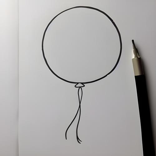 气球简笔画图片 一把气球简笔画图片