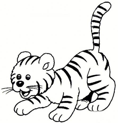 简笔画一只老虎 简笔画一只老虎可爱