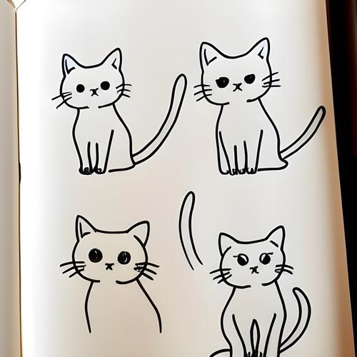 简笔画猫的画法 简笔画猫的画法最简单