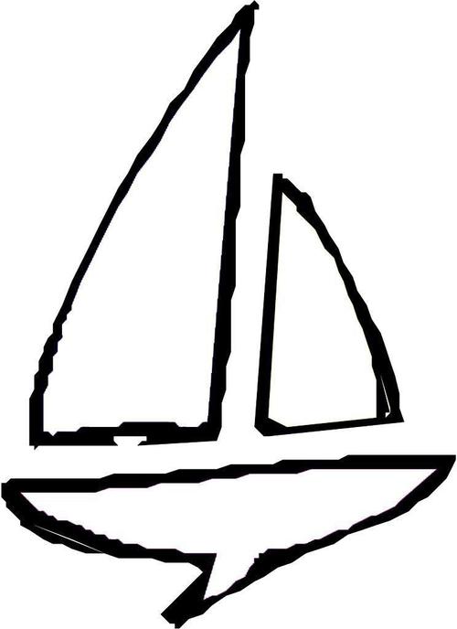 帆船简笔画图片 帆船简笔画图片大全彩色
