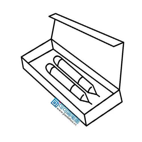 铅笔盒简笔画简单