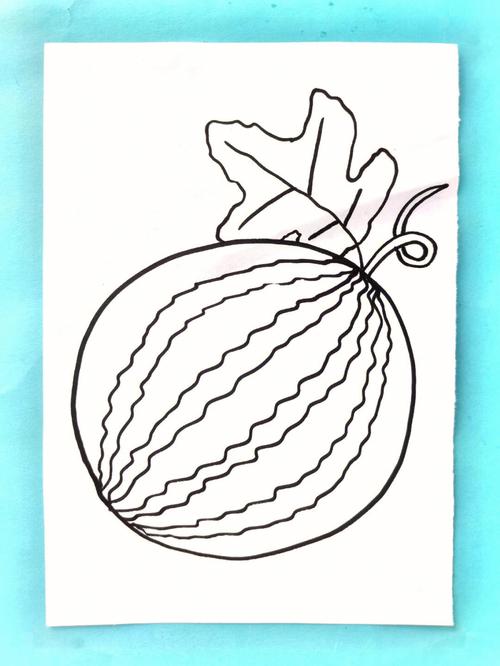 西瓜的简笔画简单又漂亮 西瓜的简笔画简单又漂亮图片