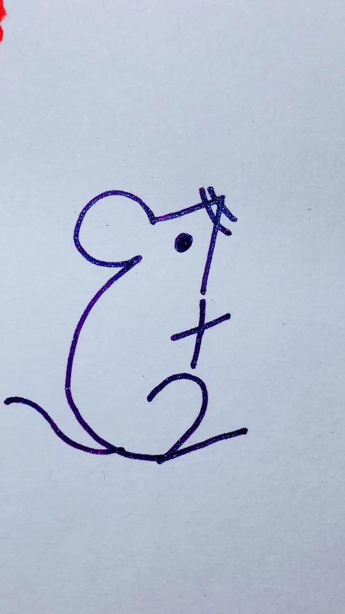怎样快速画老鼠图片
