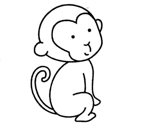 猴子的尾巴简笔画
