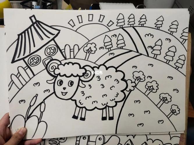 羊简笔画儿童画 羊简笔画儿童画法