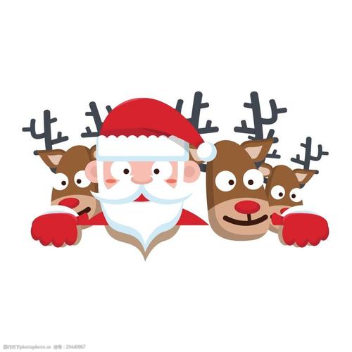 圣诞老人和驯鹿简笔画 圣诞老人和驯鹿简笔画可爱
