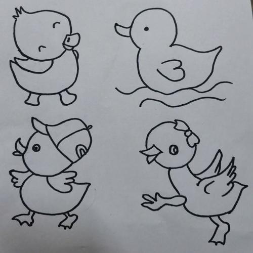 鸭子的简笔画怎么画