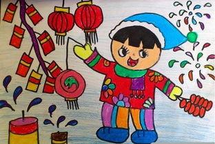 春节年画儿童画简单 兔年春节年画儿童画简单