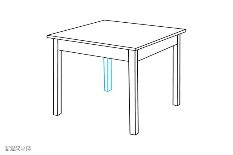 桌子简笔画法