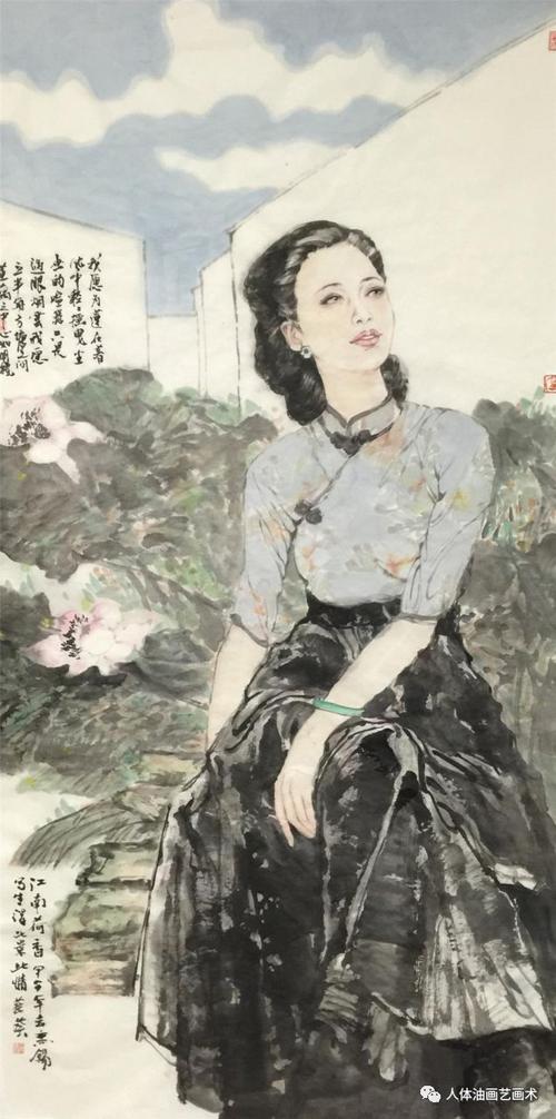 中国国画女人物图片 中国国画女人物图片一步步学