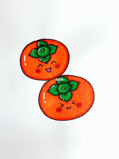 柿子的简笔画 柿子的简笔画图片彩色