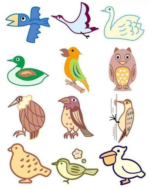 1000种动物简笔画彩色 1000种动物简笔画彩色画