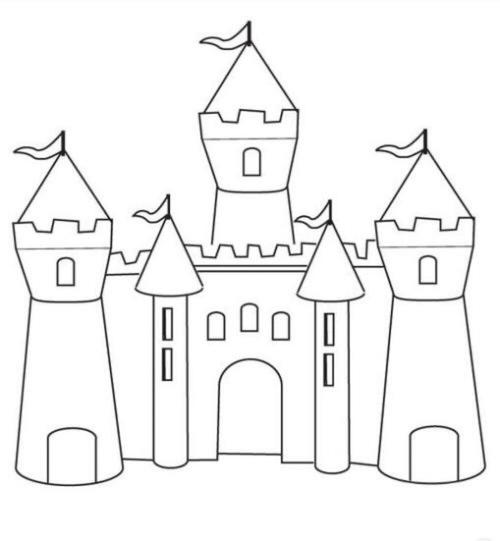 城堡图片简笔画