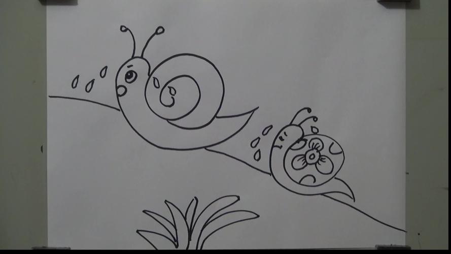 小蜗牛简笔画 小蜗牛简笔画图片