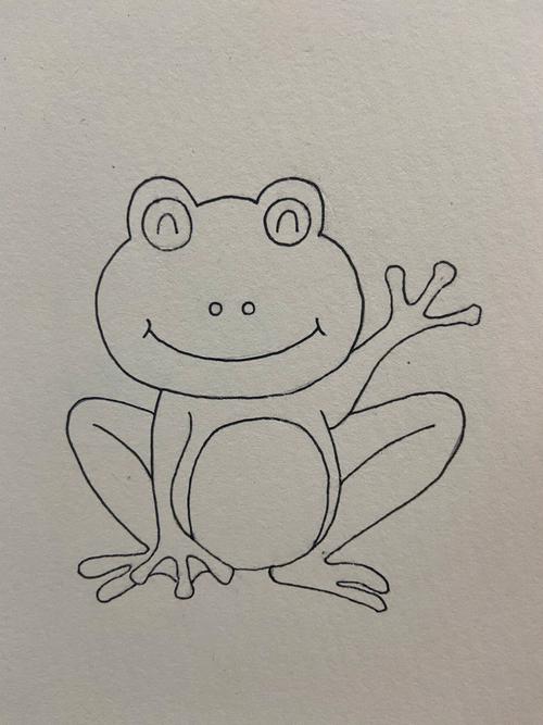 青蛙简笔画简单画法 