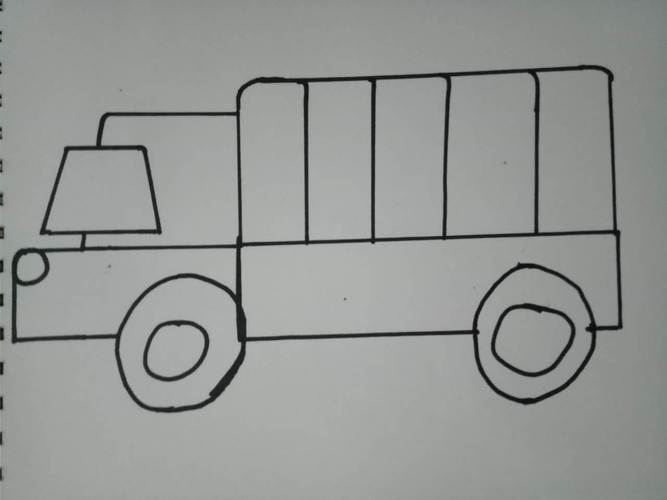 卡车简笔画 卡车简笔画儿童