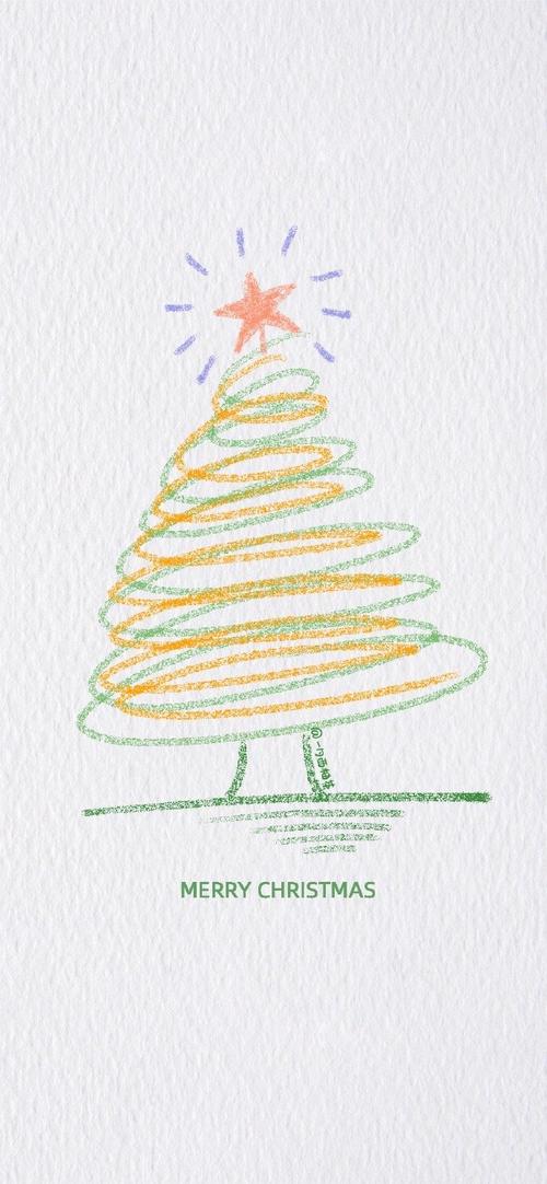 圣诞树图画 圣诞树图画简单漂亮