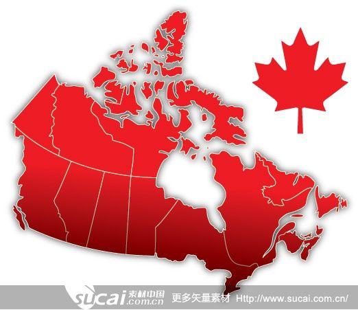 加拿大地图简笔画 加拿大地图简笔画图片