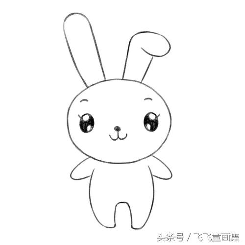 幼儿兔子简笔画 儿童画兔子简单画法